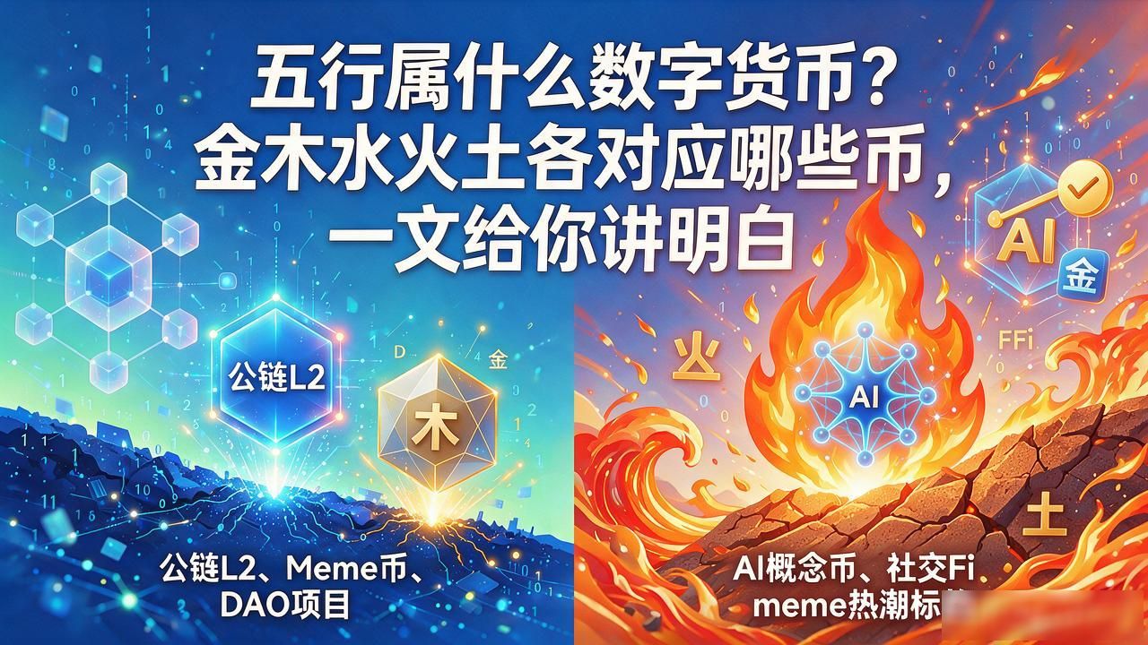 五行属什么数字货币？金木水火土各对应哪些币，一文给你讲明白