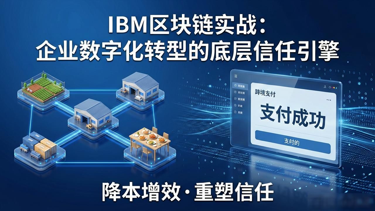 IBM区块链实战：企业数字化转型的底层信任引擎