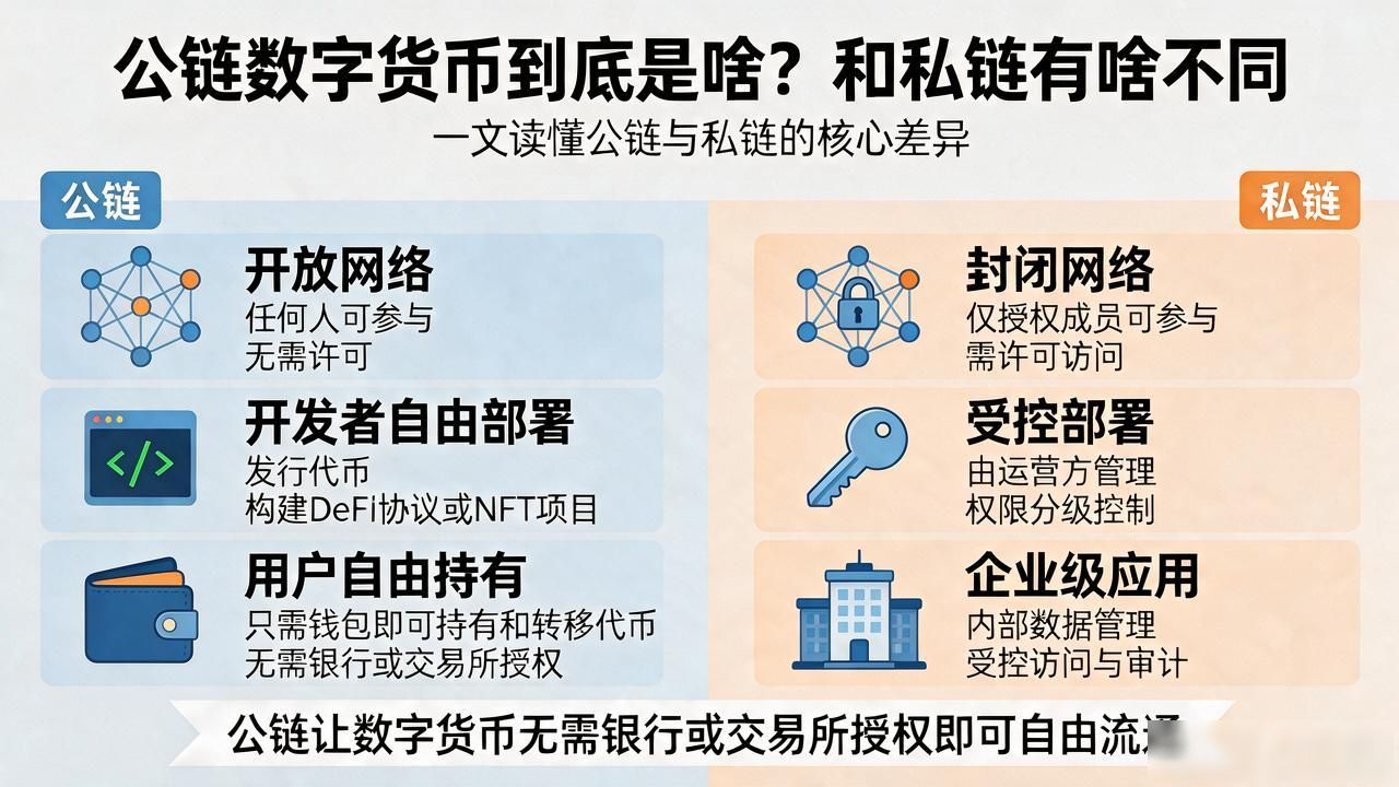 公链数字货币到底是啥？和私链有啥不同