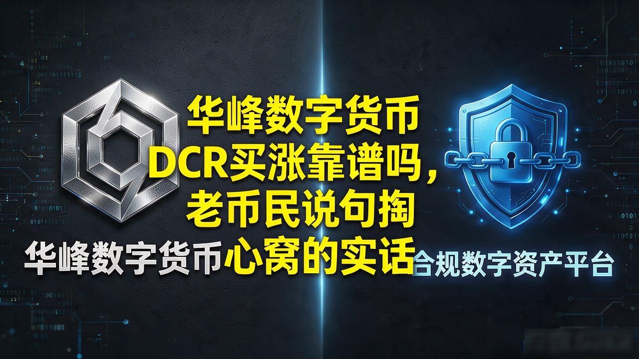 华峰数字货币DCR买涨靠谱吗，老币民说句掏心窝的实话