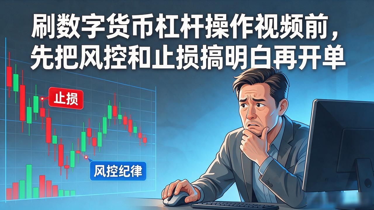 刷数字货币杠杆操作视频前，先把风控和止损搞明白再开单
