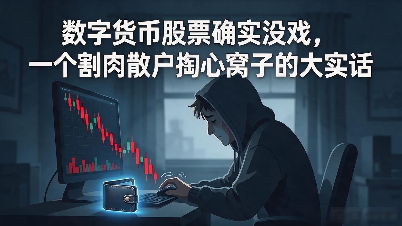 数字货币股票确实没戏，一个割肉散户掏心窝子的大实话