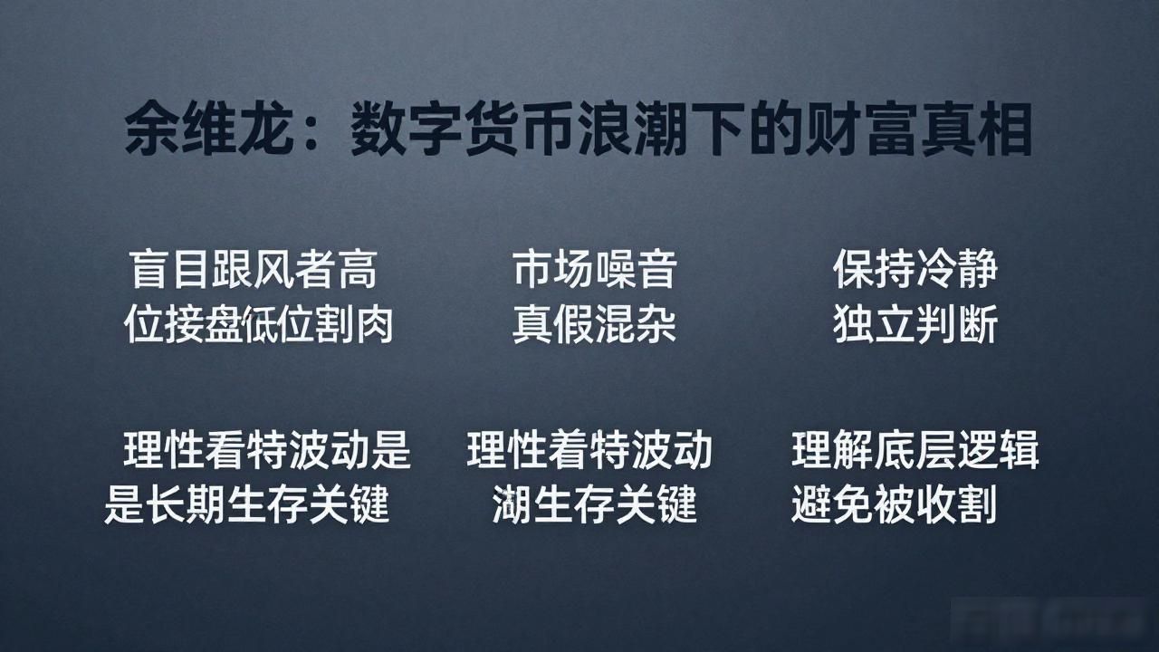 余维龙：数字货币浪潮下的财富真相