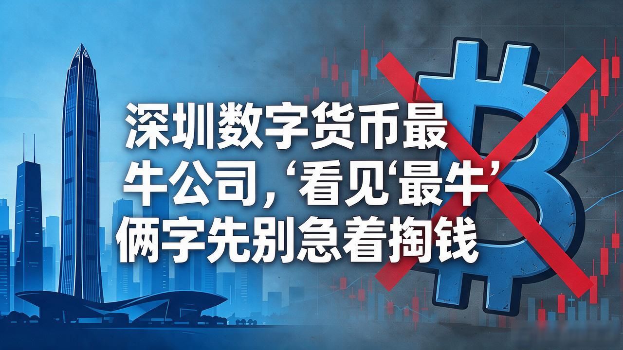 深圳数字货币最牛公司，看见"最牛"俩字先别急着掏钱